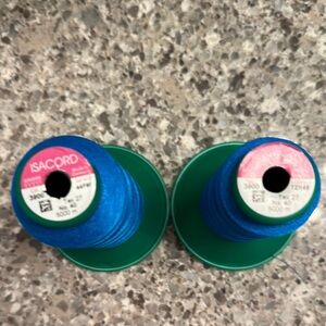 Isacord Blue Embroidery Thread Spools
